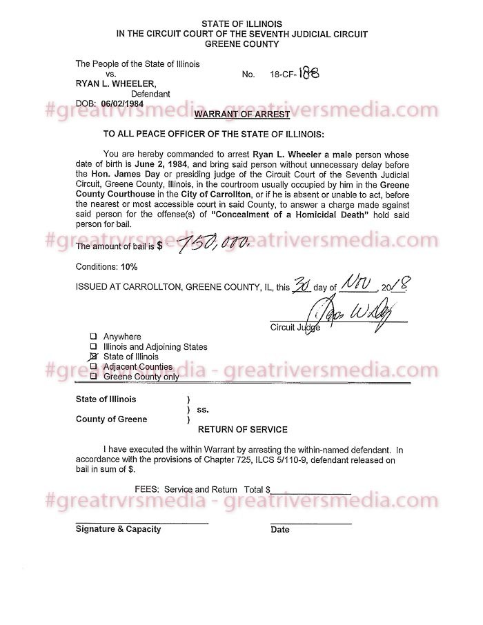 Child Died From Blunt Force Trauma - Mother & Friend Charged Ryan Wheeler Arrest Warrant